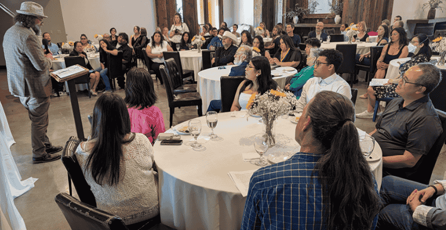 A well-attended awards ceremony at Vista Ranch.
