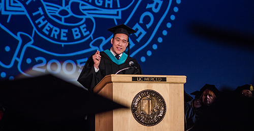 David Do ('09) encouraged students to be different during his commencement speech.