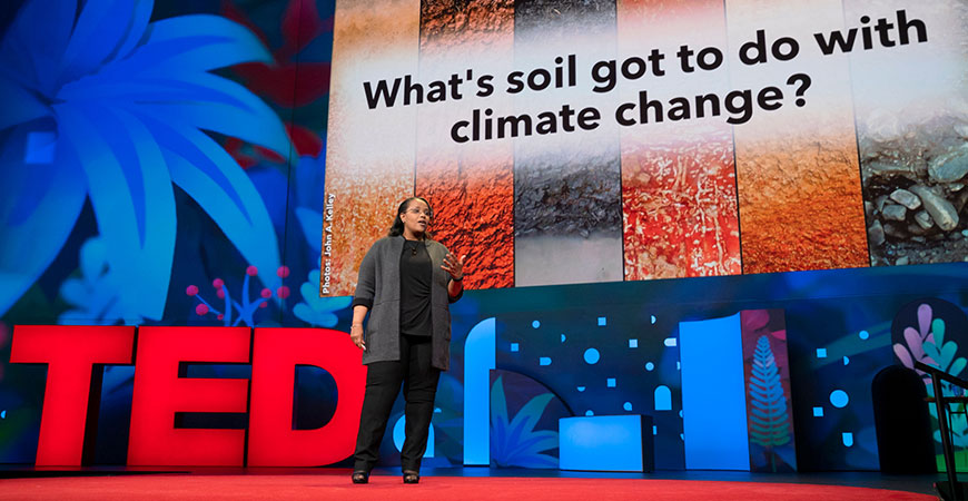 Professor Berhe delivers a TEDTalk on the link between soil and climate change