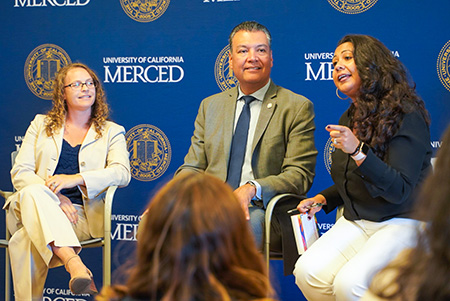 UC Merced Professor Jessica Trounstine and Secretary of State Alex Padilla took part in a 