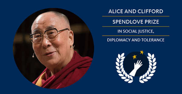Dalai Lama Spendlove Prize recipient